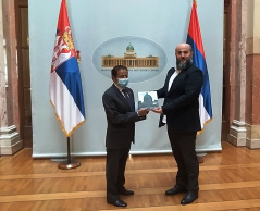 25. februar 2021. Potpredsednik Narodne skupštine sa ambasadorom Države Katar